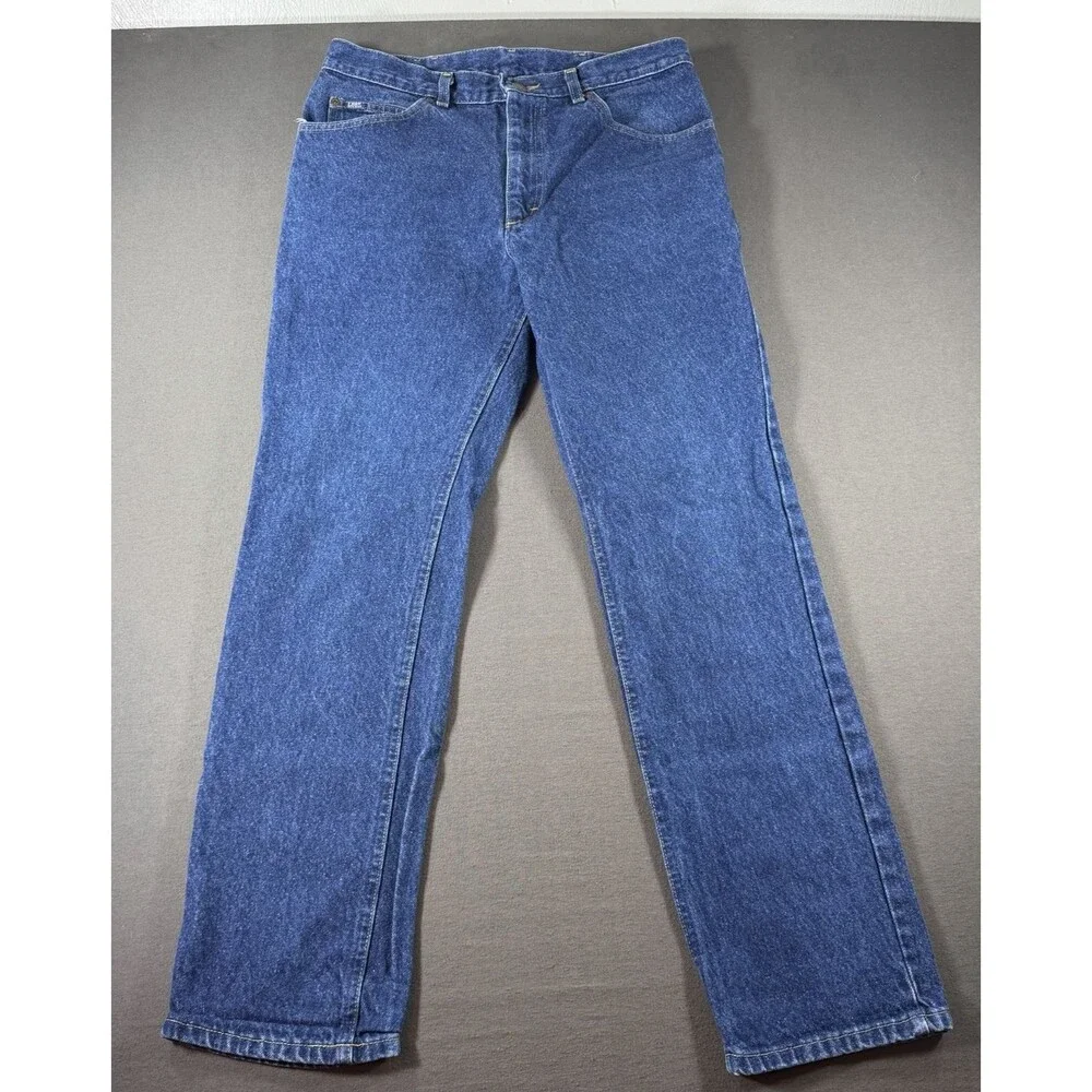 Vintage 90s Lee Riders Jeans Mens 34x32 Union Made In USA Blue Denim Workwear